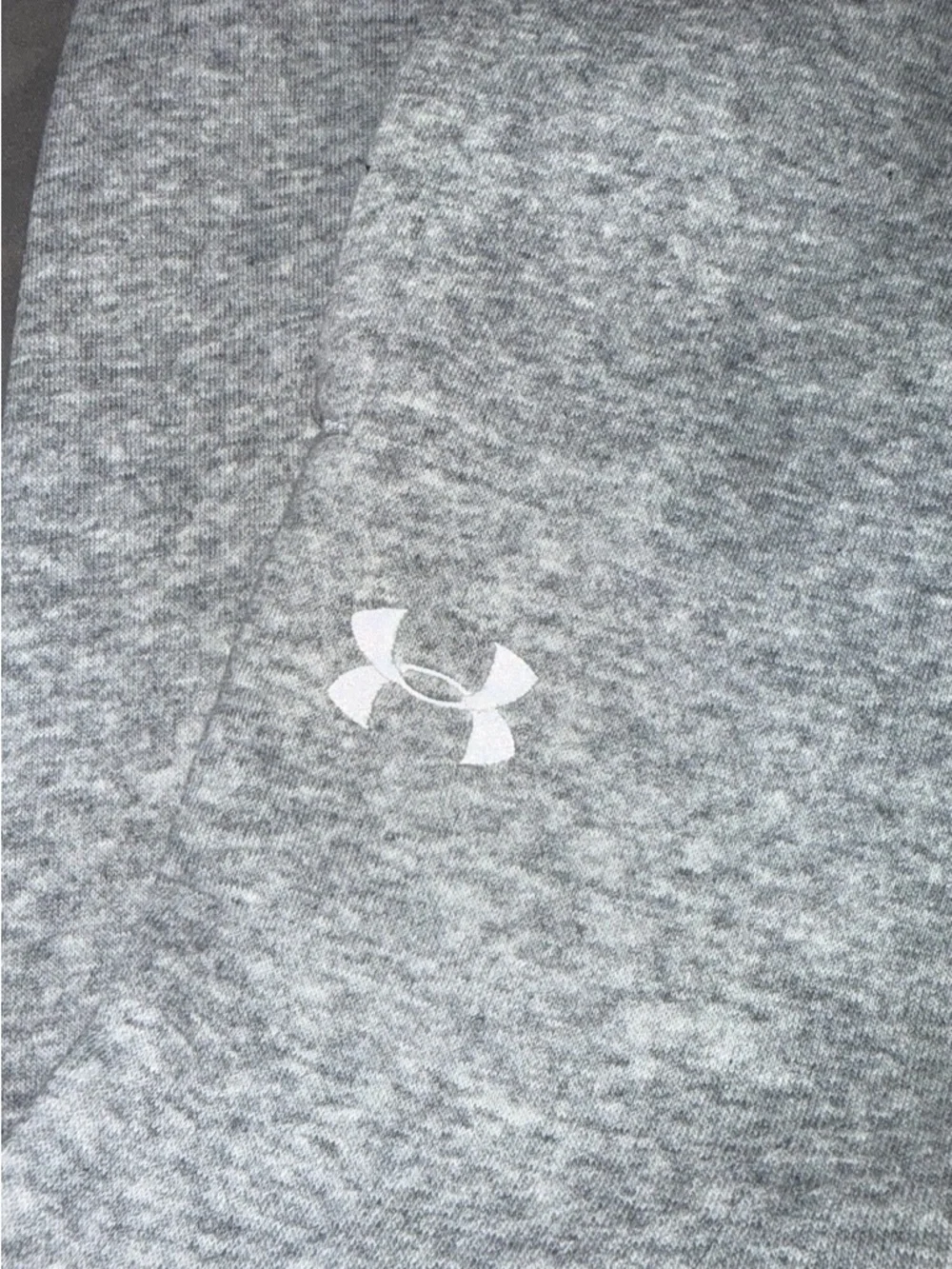 NWOT Under Armour Men's Light Gray Heather Jogger Sweatpants - Picture 3 of 6